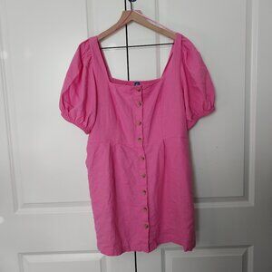 Light Pink Puff Mini Dress